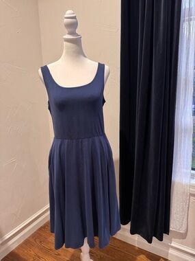 Quince Tencel Jersey Fit and Flare Mini Dress